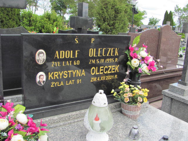 Adolf Oleczek 1935 Sierpc kom. - Grobonet - Wyszukiwarka osób pochowanych