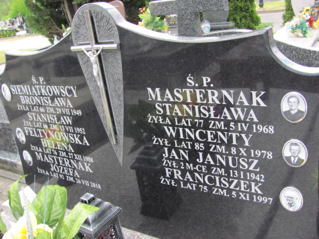 Stanisława Masternak 1891 Sierpc kom. - Grobonet - Wyszukiwarka osób pochowanych