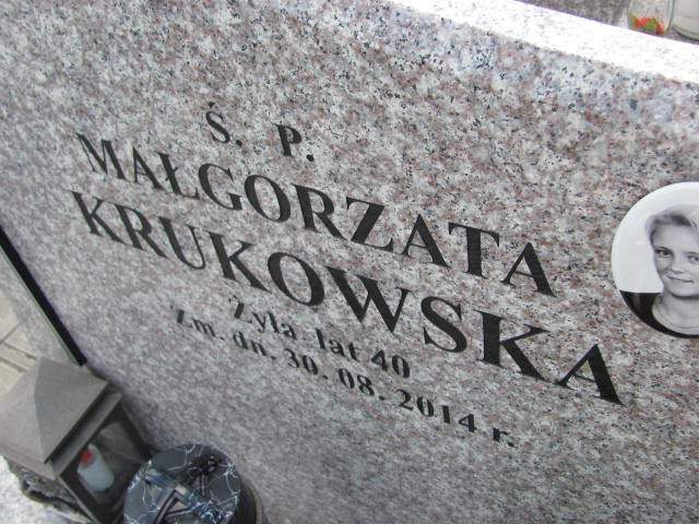 Małgorzata Krukowska 1974 Sierpc kom. - Grobonet - Wyszukiwarka osób pochowanych