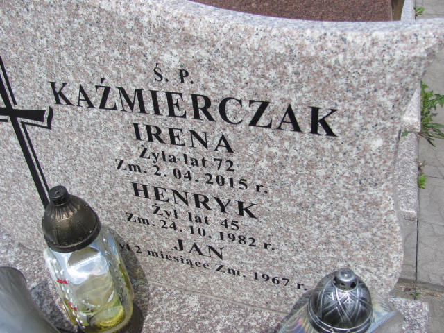 Irena Kaźmierczak 1943 Sierpc kom. - Grobonet - Wyszukiwarka osób pochowanych