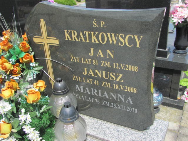 Jan Kratkowski 1927 Sierpc kom. - Grobonet - Wyszukiwarka osób pochowanych