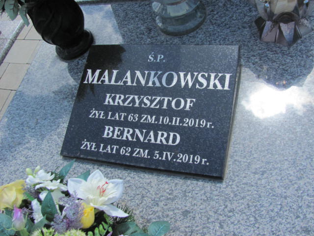 Bernard Malankowski 1957 Sierpc kom. - Grobonet - Wyszukiwarka osób pochowanych